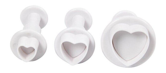 Creativ Company Cutouts with Stamp Heart 3pc.