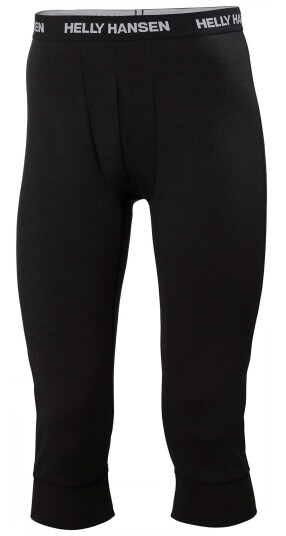Helly Hansen Herre Lifa Merino Mellomvekt 3/4 Bukser Svart M OransjeM