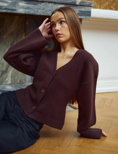 Noella Dame Strikkevarer Brun M, Noella Dame Strikkevarer Brun M,
