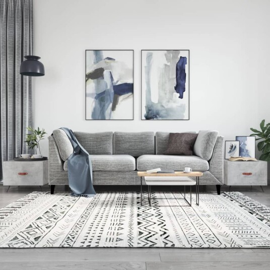 Salongbord 2 stk betonggrå 50x50x40 cm konstruert tre 8720845428020 Salongbord 2 stk betonggrå 50x50x40 cm konstruert tre 8720845428020