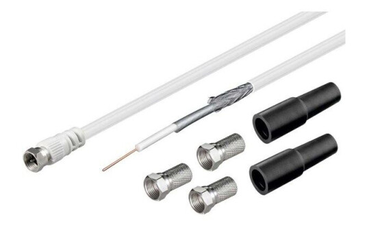 Pro Antenna F-Type Koaksialkabel 30m Hvit