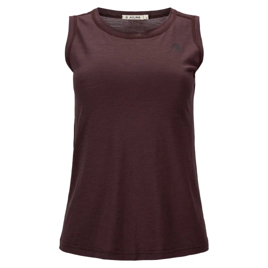 Aclima Women's Lightwool 140 Singlet V2 Chocolate Plum XL