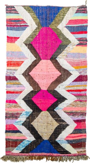 Marokkansk Boucherouite teppe 140 x 245 cm Størrelse: 140 x 245 cm