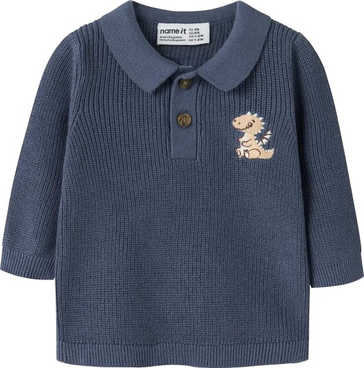 Name It Nbmkolla Ls Knit Polo Navy 62