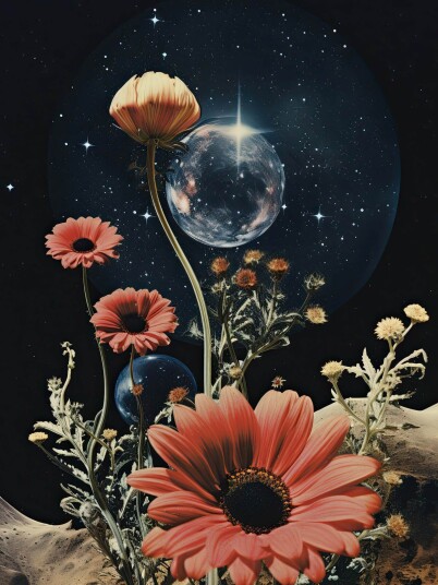 Plakat Kosmisk Blomsterblomstring