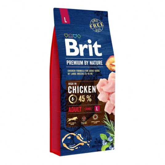 Brit Premium Natur Hundefôr Voksen Maxi Kylling 15 kg