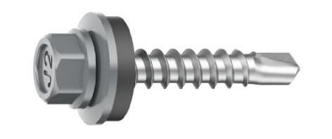 Ejot SAPHIR-KOMBI Byggskrue Ø4,9 x 60 mm lakkert 100-pakning Mursteinsrød Innfesting