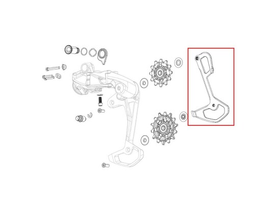 SRAM Force AXS E1 innerplate SRAM Force AXS E1 innerplate