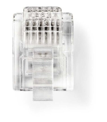 Nedis RJ12 Telecom Connector Rett Gullbelagt PVC