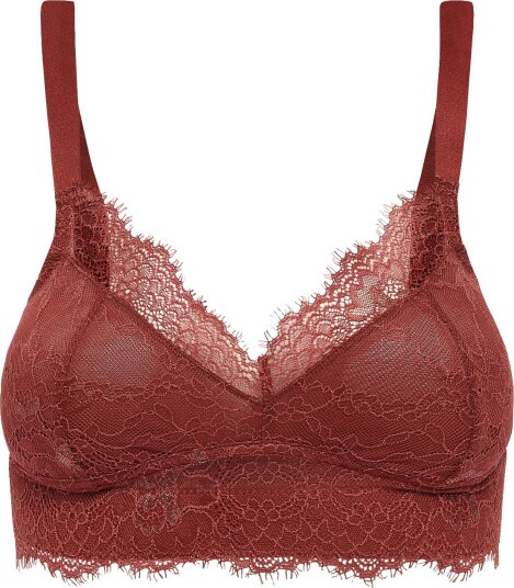 Understatement Underwear Lace Support Bra   RUST   XL