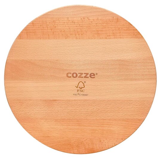 Skjærefjøl Cozze i Bøk til Pizza Ø350x15 mm