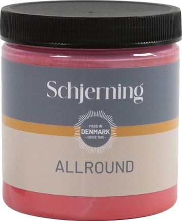 Diverse Utendørsmaling silkematt primær rød 250 ml 1 fl