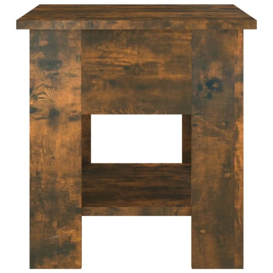 vidaXL Salongbord røkt eik 40x40x42 cm konstruert tre