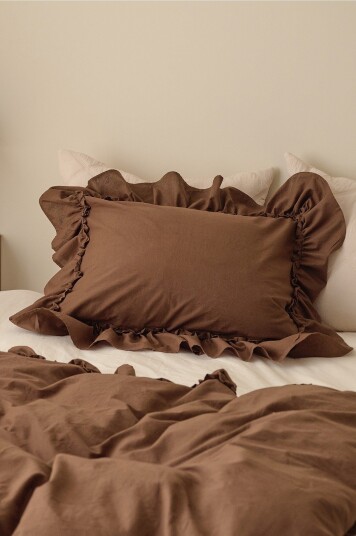 Ellos Home   Putevar Juliette Frill   Brun
