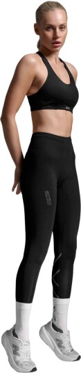 2XU Light Speed React Hi Rise Compression Tights W Dame Svart XS | Løpetights