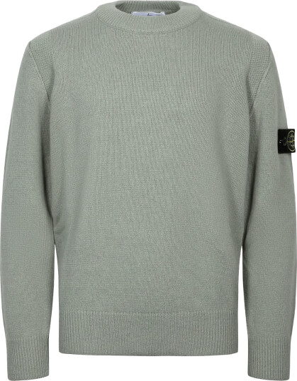 Stone Island Kids Junior Compass Patch Sweater   Grey   140