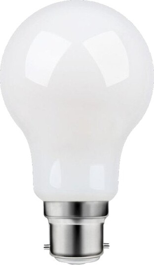 Spl B22d 8W dimbar LED pære A60 filament matt glass 806lm varmhvit Dimbar : Dimbar Kulør : Varm