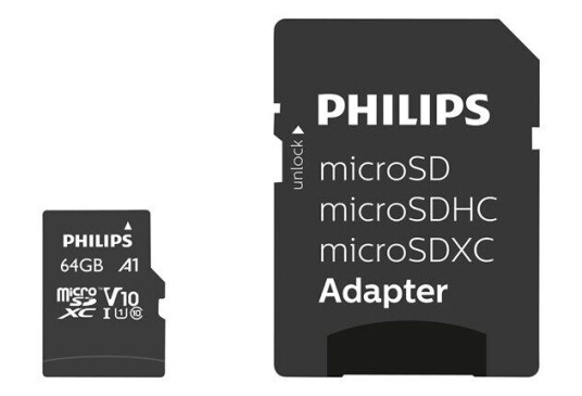 Philips FM64MP45B - flash memory card - 64 GB - SDXC