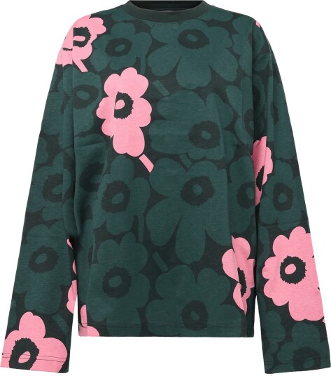 Marimekko Nippa Unikko DARK GREEN LIGHT PINK XS