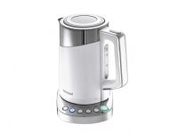 Concept RK3170, 1,7 l, 2200 W, Rustfritt stål, Hvit, Plastikk, Rustfritt stål, Justerbar termostat, Vannivåindikator