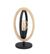 Eglo Basildon - Skrivebordslampe - 1 sokkel - E27 - svart, brun Eglo Basildon - Skrivebordslampe - 1 sokkel - E27 - svart, brun