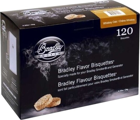 Bradley Røykebriketter av Whiskey Eik 120 pack
