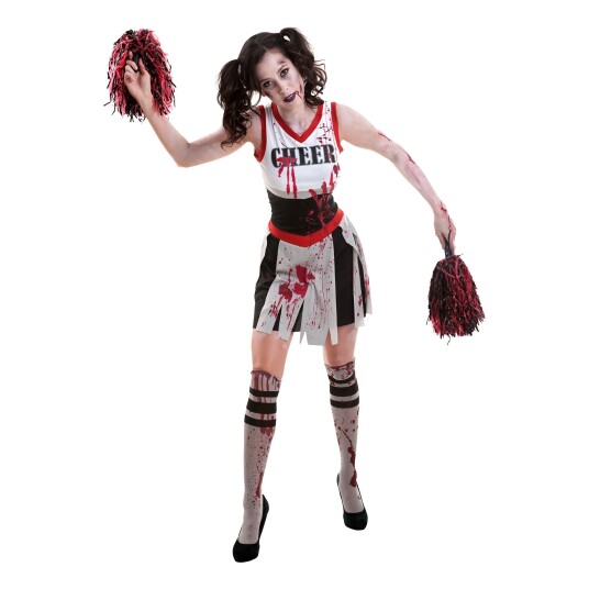 Amscan International Zombie Cheerleader Karnevalskostyme  Medium