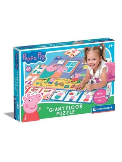 Clementoni Floor Puzzle Large Interactive Peppa Pig Gulv