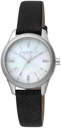 Esprit Dameklokke ES1L194L1015 Valentina Hvit/Lær Ø30 mm