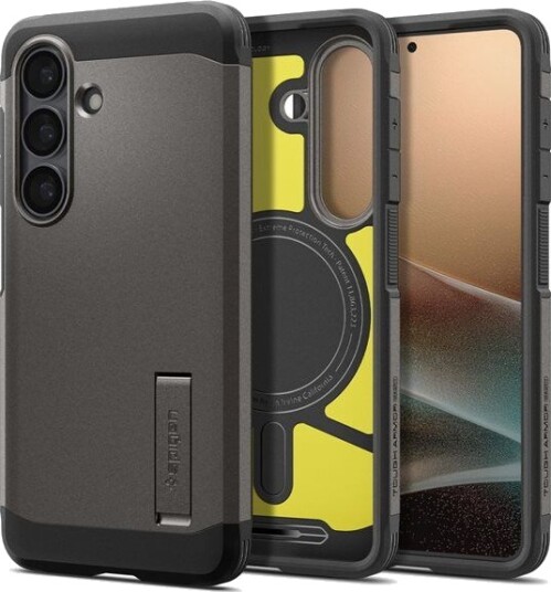 Spigen Tough Armor Mobildeksel for Samsung Galaxy S26 med MagSafe Gunmetal
