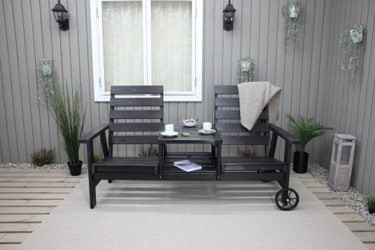 Utebenk KIngdom 177 cm Svart Utebenk KIngdom 177 cm Svart