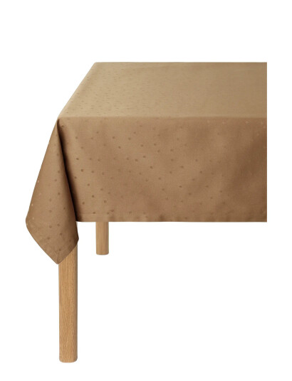 compliments Confetti Damask Table Cloth - Brown - 150X350CM