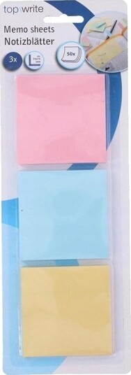 Topwrite Sett Med Selvklebende Lapper 3X 50 Stk