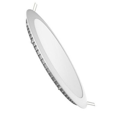 V-Tac 18W LED panel downlight - Hull: Ø21 cm, Mål: Ø22,5 cm, 230V - Dimbar : Ved tilkjøp, Kulør : Nøytral