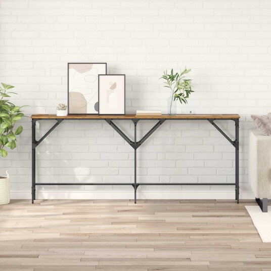 Konsollbord Gammelt tre 180 x 29 x 75 cm Konstruert tre