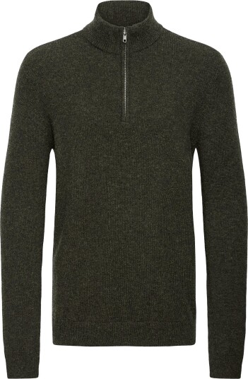 Blend Bhbranko Halfzipp Knit Noos Green S Blend Bhbranko Halfzipp Knit Noos Green S
