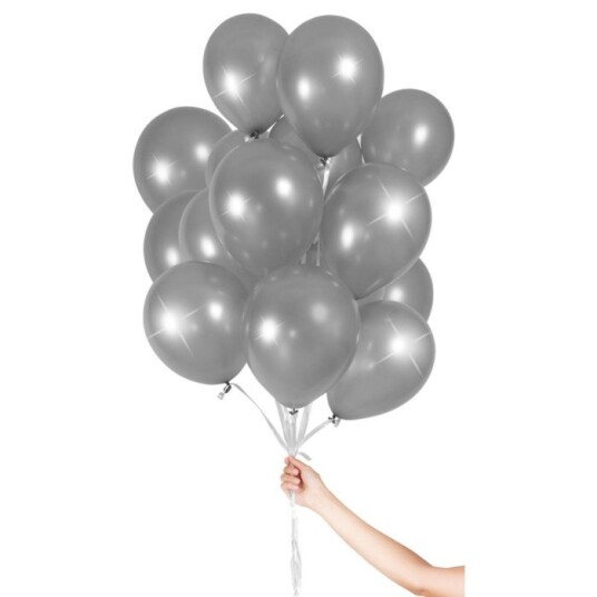 Ballonger 30 pk. Sølv