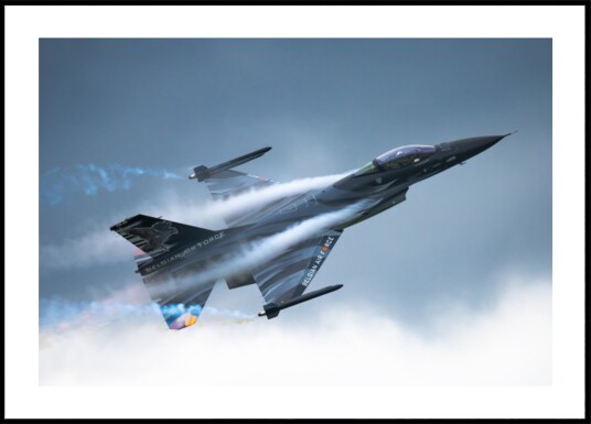 Fighter Jet Vapor Trails Plakat / 21x30 Fighter Jet Vapor Trails Plakat / 21x30