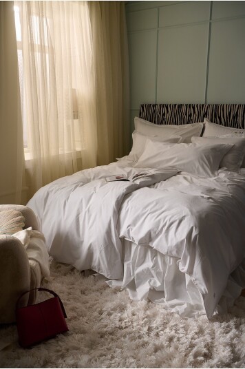 Staycation Sengesett Careful i bomullspercale 2 eller 3 stykker Hvit