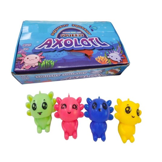 Squeeze Axolotl Klemmeleke 8cm assortert