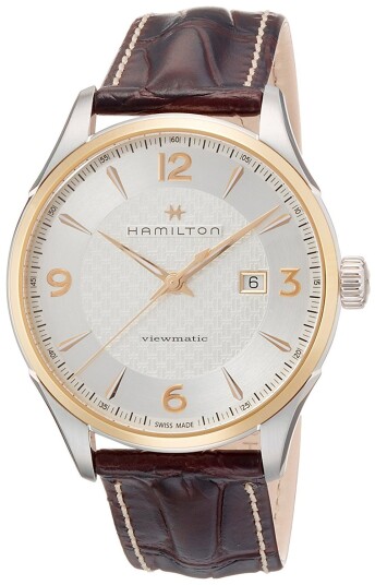 Hamilton Herreklokke H42725551 Jazzmaster Sølvfarget/Lær Ø44 mm