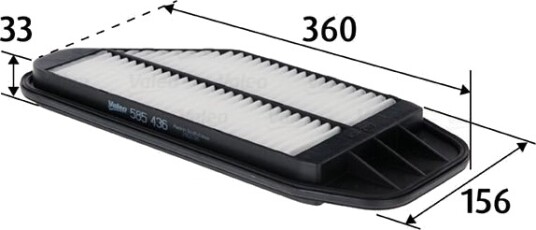 Luftfilter VALEO 585436 Luftfilter VALEO 585436