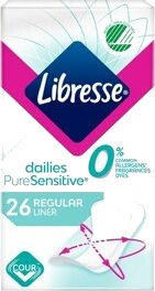 Libresse Pure Sensitive Dailies Regular 26 stk