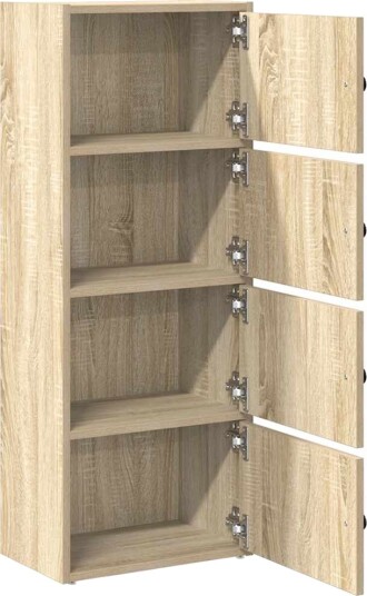 Bokhylle sonoma eik 40x24x102 cm konstruert tre
