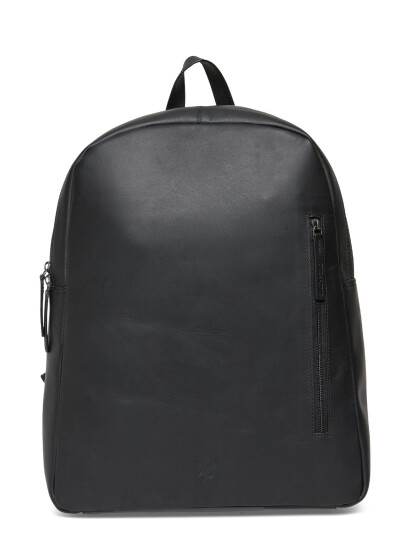 Lyle & Scott Leather Backpack - Black - ONE SIZE Lyle & Scott Leather Backpack - Black - ONE SIZE