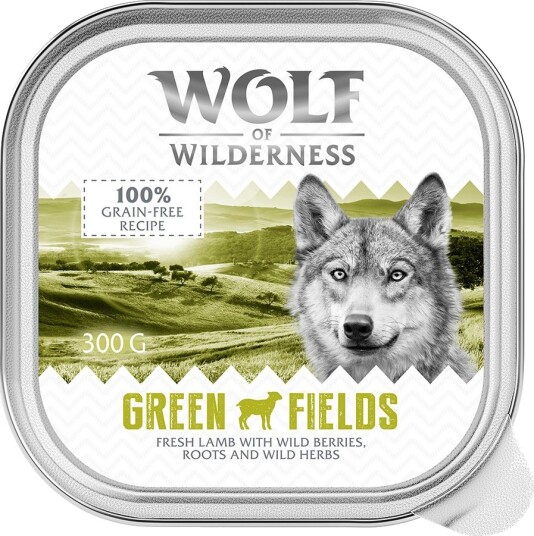 Wolf Of Wilderness Våtfôr Adult Green Fields Lam 24 X 300 G 24 X 300 G