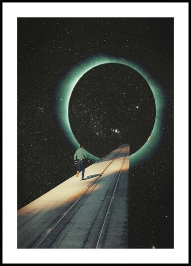 Escaping Into the Void Plakat / 21x30cm