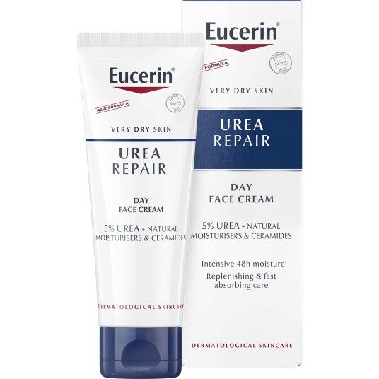 Eucerin UreaRepair Ansiktskrem 5% Urea 50 ml for Tørr Hud Eucerin UreaRepair Ansiktskrem 5% Urea 50 ml for Tørr Hud