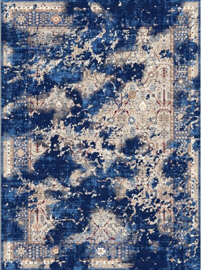 Wilton teppe Temima blå Størrelse: 240 x 340 cm