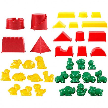 Sandy Clayâ® Sandformer størrelse 3,5-9,5 cm 36stk